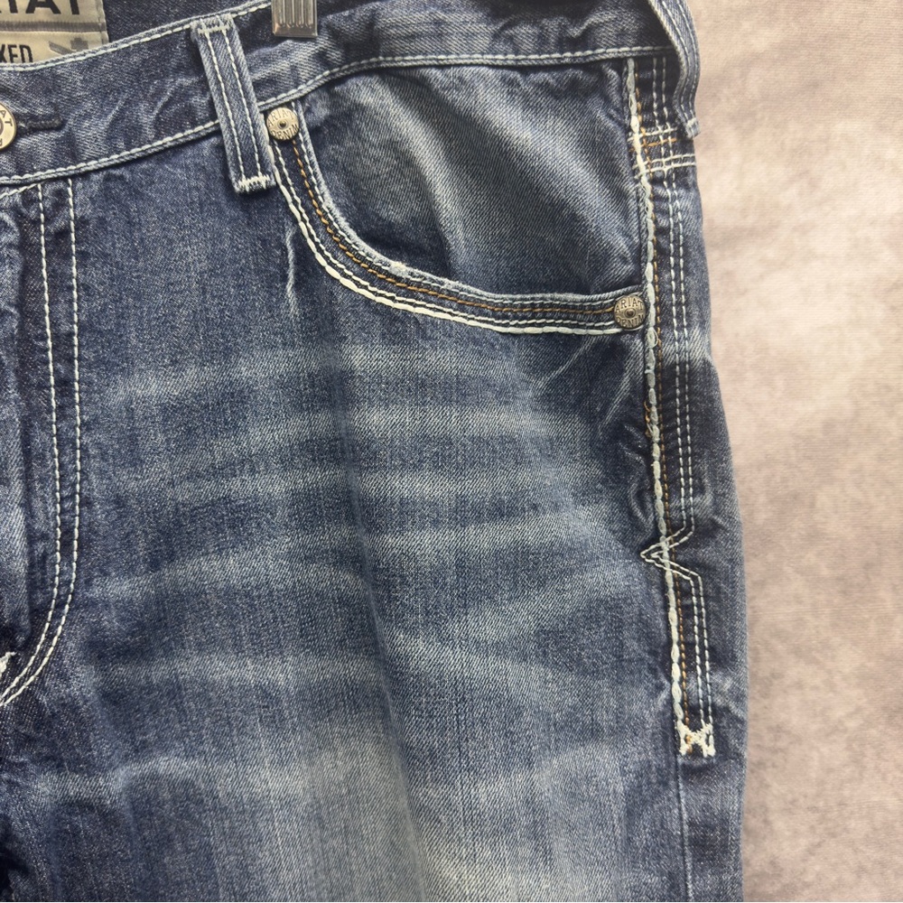 Ariat Relaxed Boot Cut M4 Denim Jeans Men’s Size 40/36 - Picture 3 of 5